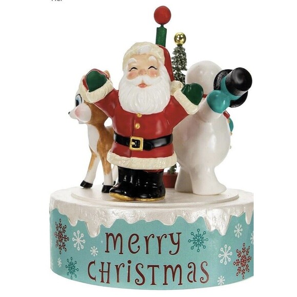 Hallmark Keepsake Merry Christmas Santa Snowman Reindeer Nostalgic Noel Ornament - Picture 4 of 7